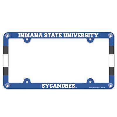 Indiana State Sycamores Plastic License Plate Frame