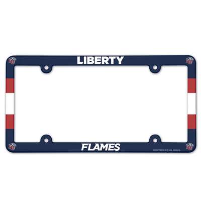 Liberty Flames Plastic License Plate Frame