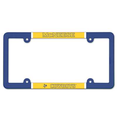 McNeese State Cowboys Plastic License Plate Frame