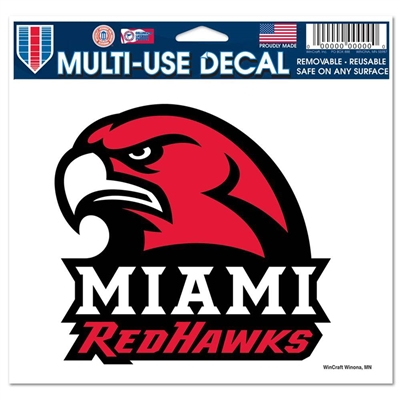 Miami of Ohio Redhawks Ultra Decal 4.5" x 6"