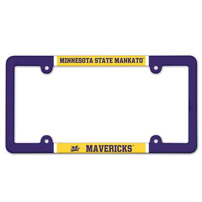 Minnesota State Mankato Mavericks Plastic License Plate Frame