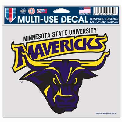 Minnesota State Mavericks Ultra Decal 4.5" x 6"