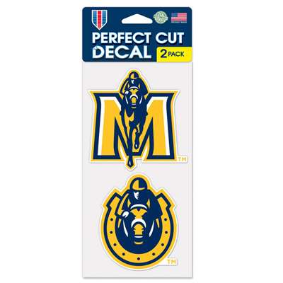 Murray State Racers Perfect Cut Decal 4" x 4" - Set of 2