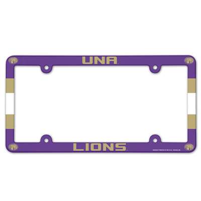 North Alabama Lions Plastic License Plate Frame