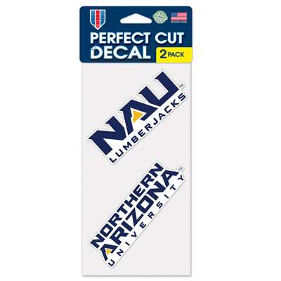 Northern Arizona Lumberjacks Perfect Cut Decal 4" x 4" - Set of 2