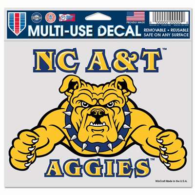 North Carolina A&T Aggies Ultra Decal 4.5" x 6"