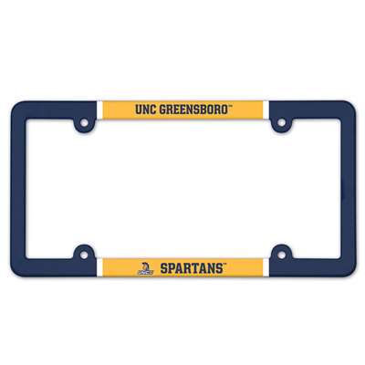 UNC Greensboro Spartans Plastic License Plate Frame