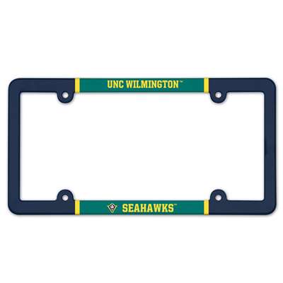 UNC Wilmington Seahawks Plastic License Plate Frame