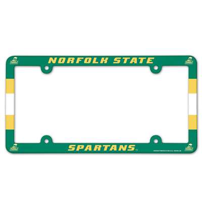 Norfolk State Spartans Plastic License Plate Frame