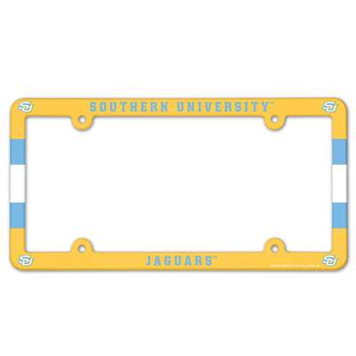 Southern University Jaguars Plastic License Plate Frame