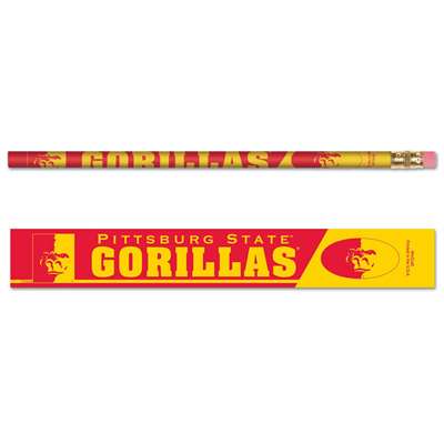 Pittsburg State Gorillas Pencil - 6-pack