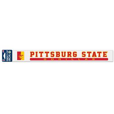 Pittsburg State Gorillas Perfect Cut Decal Strip - 2" x 17"