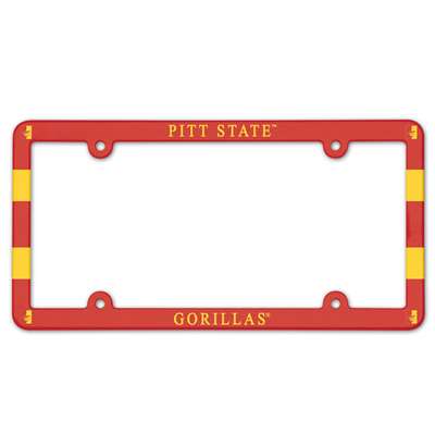 Pittsburg State Gorillas Plastic License Plate Frame