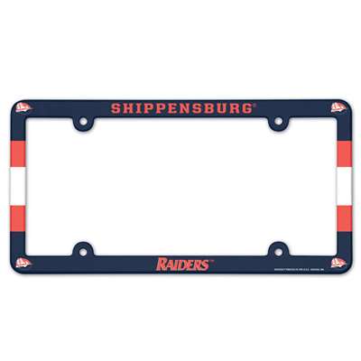 Shippensburg Raiders Plastic License Plate Frame