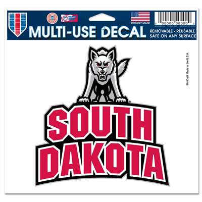 South Dakota Coyotes Ultra Decal 4.5" x 6"
