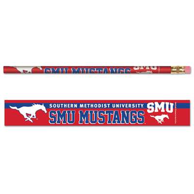 Southern Methodist University Mustangs Pencil - 6-pack