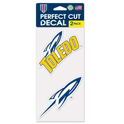 Toledo Rockets Perfect Cut Decal 4" x 4" - Set of 2