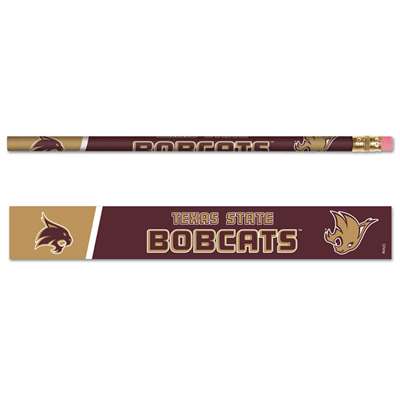 Texas State Bobcats Pencil - 6-pack