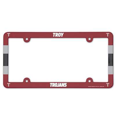 Troy Trojans Plastic License Plate Frame