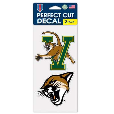 Vermont Catamounts Perfect Cut Decal 4" x 4" - Set of 2