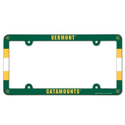 Vermont Catamounts Plastic License Plate Frame