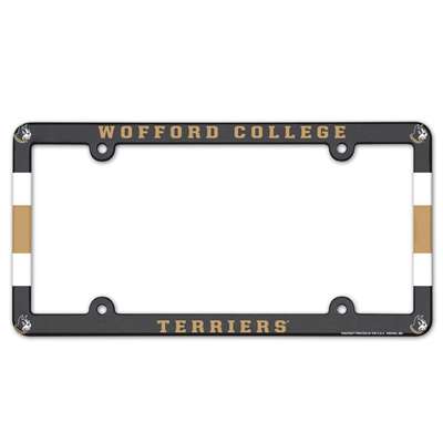 Wofford College Terriers Plastic License Plate Frame