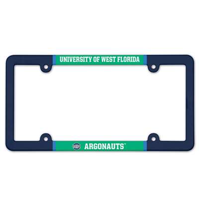 West Florida Argonauts Plastic License Plate Frame