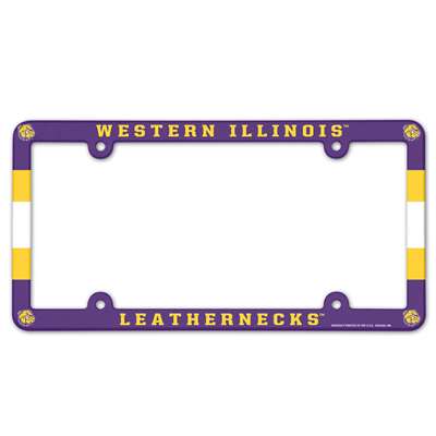 Western Illinois Leathernecks Plastic License Plate Frame