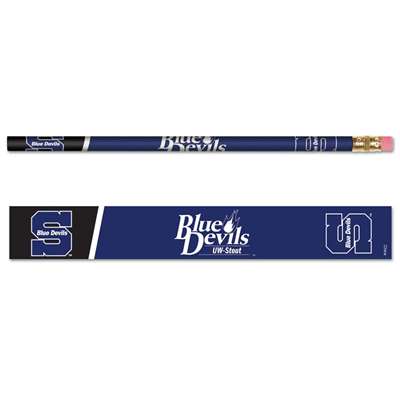 Wisconsin-Stout Blue Devils Pencil - 6-pack