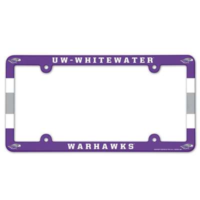 Wisconsin-Whitewater Warhawks Plastic License Plate Frame