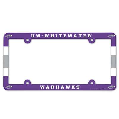 Wisconsin-Whitewater Warhawks Plastic License Plate Frame