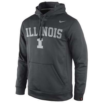 Nike Illinois Fighting Illini Platinum KO Hooded Sweatshirt