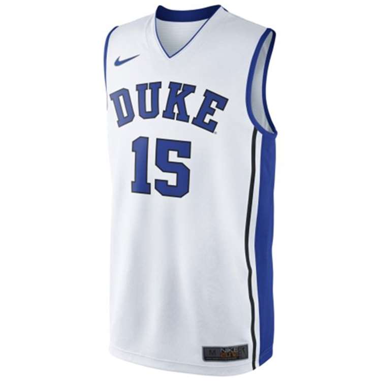 Vooravond bad Nodig uit Nike Duke Blue Devils Replica Basketball Jersey - #15 - White