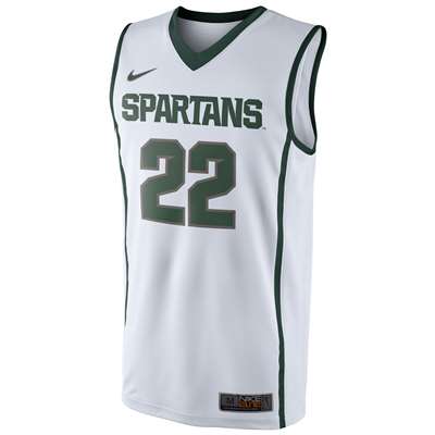 Nike Michigan State Spartans Replica Basketball Jersey - #22 - Green
