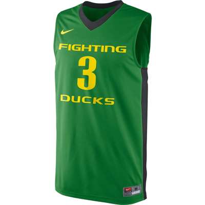 Nike Oregon Ducks Replica Basketball Jersey - #3 - Apple Green