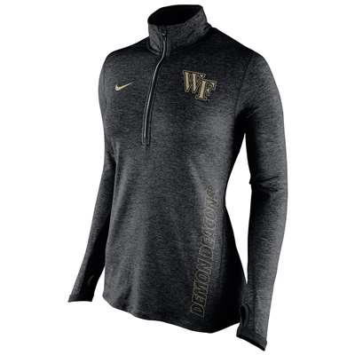 Nike Wake Forest Demon Deacons Women's Half-Zip Dri-FIT Element Top