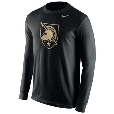 Nike Army Black Knights Cotton Long Sleeve Logo T-Shirt