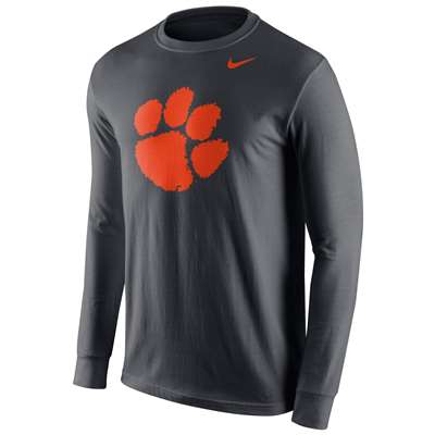 Nike Clemson Tigers Cotton Long Sleeve Logo T-Shirt