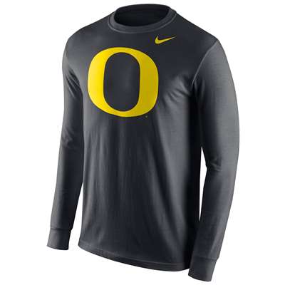 Nike Oregon Ducks Cotton Long Sleeve Logo T-Shirt