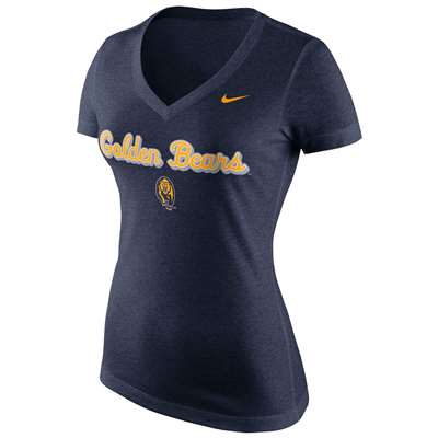 Nike California Golden Bears Women's Mid V-Neck T-Shirt