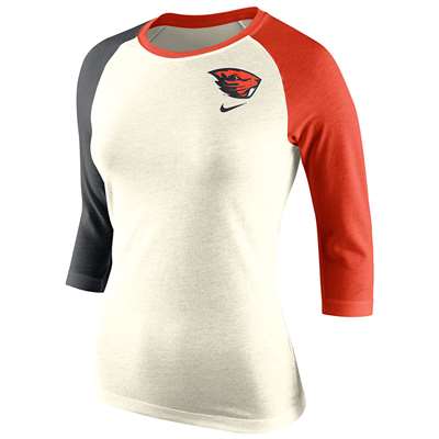 Nike Oregon State Beavers Women's Tri Strong Side Ragalan Shirt