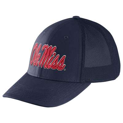 Nike Mississippi Ole Miss Rebels Dri-FIT Mesh Back Swoosh Flex Hat