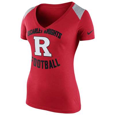 Nike Rutgers Scarlet Knights Women's Stadium Football Top