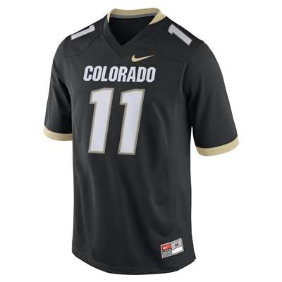 Nike Colorado Buffaloes Game Football Jersey - #11 Black