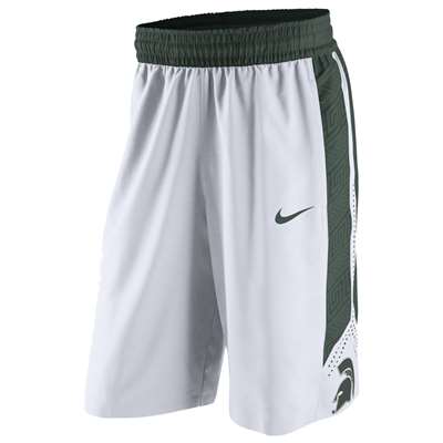 Nike Michigan State Spartans Replica Basketball Shorts - White