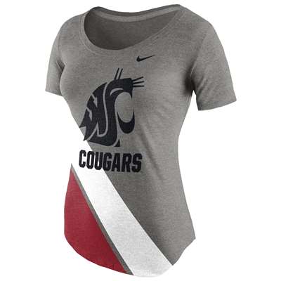Nike Washington State Cougars Women's Tri-Blend Scoop Tee