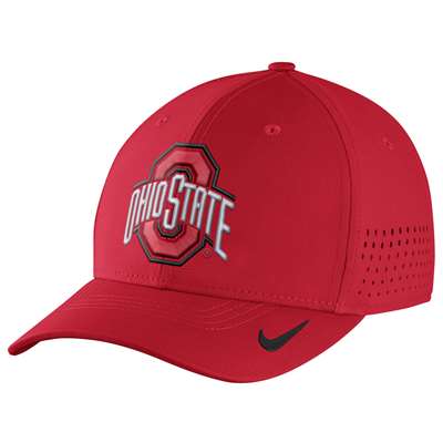 Nike Ohio State Buckeyes Vapor Sideline Swoosh Flex Hat