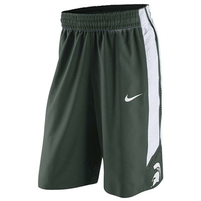 Nike Michigan State Spartans Replica Basketball Shorts - Green