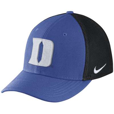 Nike Duke Blue Devils Aero Bill Mesh Swoosh Flex Hat