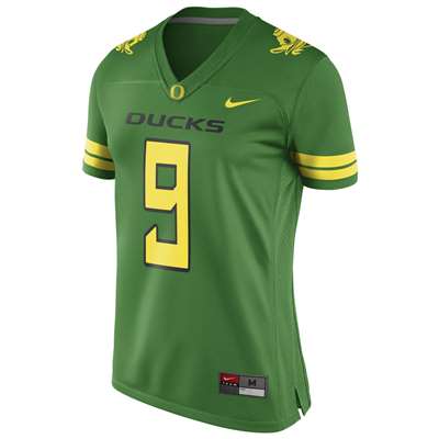 Nike Oregon Ducks Women's Replica Football Jersey - #9 - Apple Green